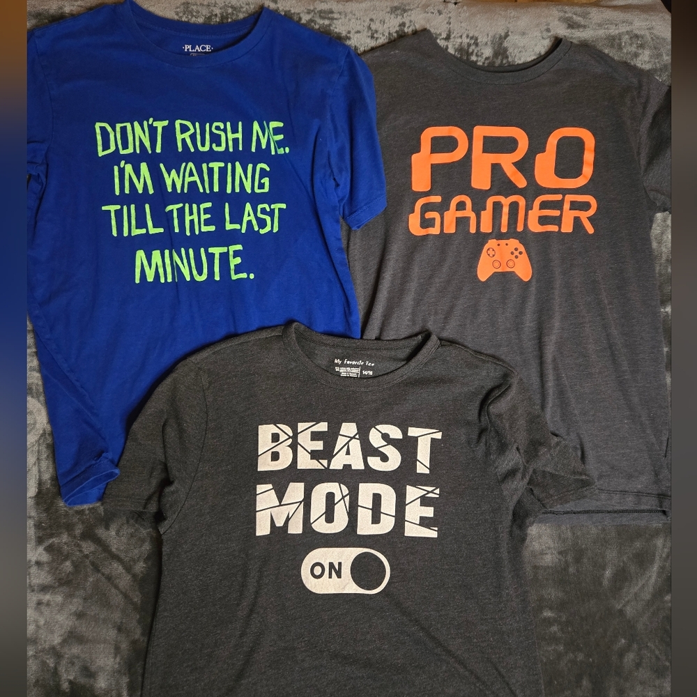 Boy's Graphic T-Shirts - Set of 3 Bundle